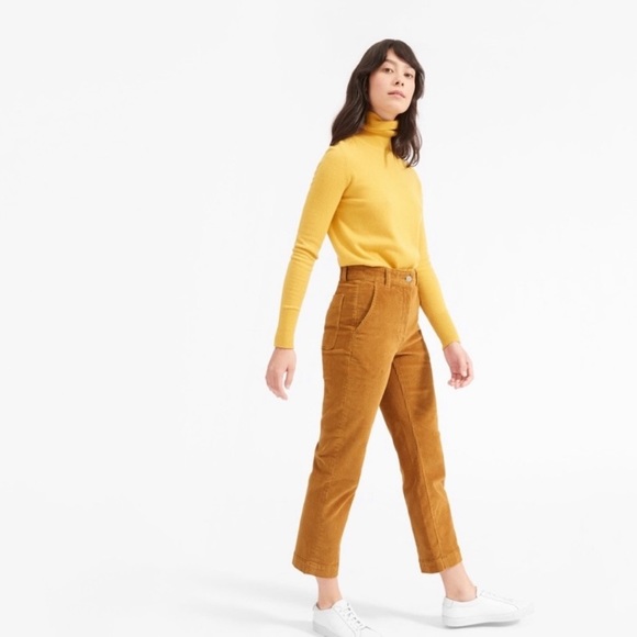Everlane Pants - Everlane Straight Leg High Rise Corduroy Crop 00